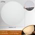 12" 2 1.7mm PATIKIL Diameter Lampshade Diffuser, Pcs Thick Round Diffuser Sheet for Drum Lampshades, Pendants Light