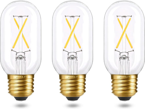 T45/T14 E26 LED Bulbs Dimmable, 2W(25 Watt Equivalent), Soft White 3000K, Tube