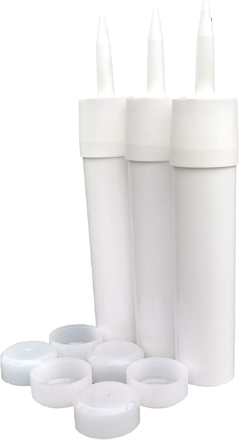 Reusable Empty Caulk Tube, Refillable Caulking Cartridge 10 oz, 3 Pack