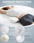 SMDR Ergonomic Lumbar Support Pillow, Dual-Wing Memory Foam Back Cushion for Lower Back Pain Relief & Posture Support
