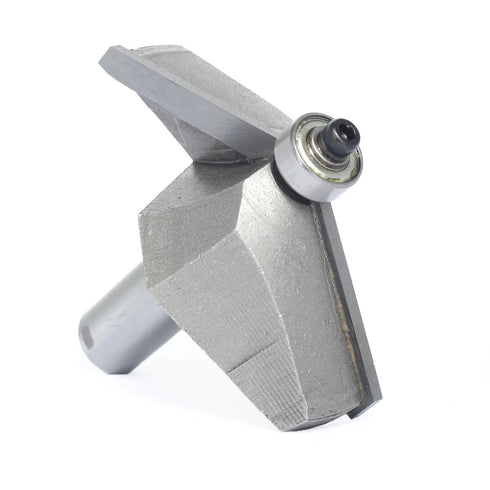 60 Bit,1/2" Shank,1-1/16" Depth,5/8" Degree Chamfer Router Cutting Cutting Length Horse Nose Bevel Bits,Eased Edge
