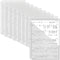 OEBSR 30Pack 3 Hole Punch Clear Plastic Document Folders - Organized Poly Translucent File Jacket for US Letter/A4 Size