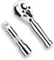 Stubby Ratchet Set, 3/8" Drive Ratchet Handle with Extension Bars, Gift for Men, 72-T Reversible Quick Release Head