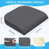 Large Seat Cushion, Soft Foam Cushion for Long Sitting Hours, Non-Slip Chair Pad for Back & Sciatica Pain Relief (Grey)