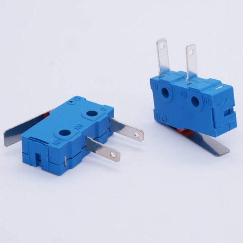 Twidec 10Pcs Mini Micro Limit Switch, 5A 125 250V AC, SPDT 1NO Short Lever Arm Switch, Snap Action