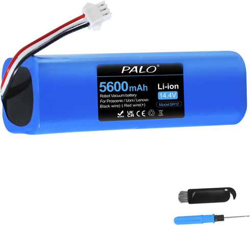 5600mAh Replacement Battery for Proscenic M7 Pro, M7 Max, M8 Pro, Lydsto R1, AIRROBO T10+, and Other Robot Vacuum