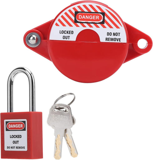 Home Valve Lockout Safety Padlock, Liquefied Gas Water Meter Floor Heating Drain Switch Kit