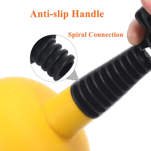 Sink Plunger, Easy to Use Mini Plunger with Short Handle, Powerful Unclogging Tool for Kitchen and Bathroom