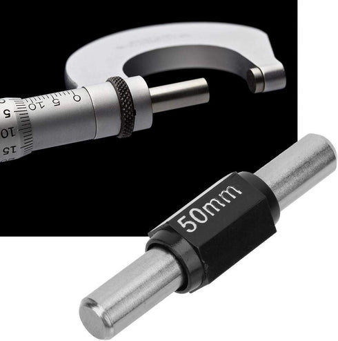 Professional Stainless Steel Calibration Block Rod Bar, 50MM Outside Micrometer Calibration Tool