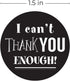 SBLABELS Retro Chalkboard Thank You Stickers - 500 Appreciation Labels Made in The USA