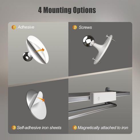 2 Pack, Dimmable 360 Honalia Rechargeable Wall Lights Cordless Wall Sconce with Magnetic Rotation & Touch Control