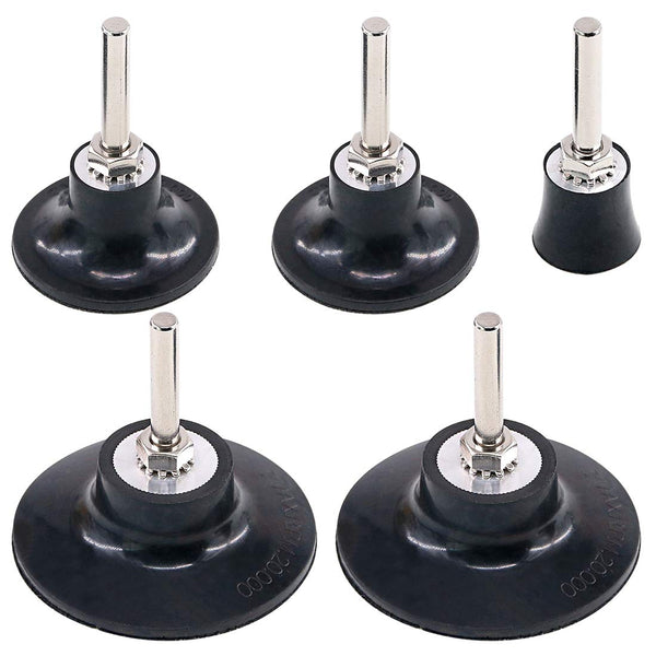 Swpeet 5 Pack Disc Pad Holder Kit, Universal Quick Roll On and Lock