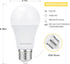 aooshine A60 E26 LED Light Bulb, 3 Color Temperatures (3000K/4000K/5000K), Non-Dimmable, 1 Pack, 9 Watts for Table Lamp