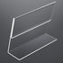 NIUBEE Acrylic Sign Holder 8.5x11 Inches 3 Pack Landscape Slant Back Clear Paper Frames for Office Display