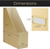 Gold Magazine File Holder - Set of 4 Gold Office Organizers, File Folder Holder Magazine Boxes for Office