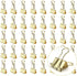 Gold Binder Paper Clips - Small 3/4 inch Width Clips, 80 Pack for Office School Supplies