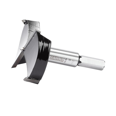 3" (76mm) Forstner Drill Bit for Precise Woodworking with Durable YG8 Carbide, Ideal for Hard Wood, Plastic, Plywood