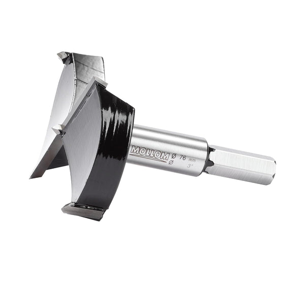 3" (76mm) Forstner Drill Bit for Precise Woodworking with Durable YG8 Carbide, Ideal for Hard Wood, Plastic, Plywood