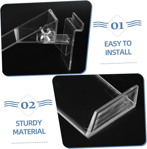 2pcs Zerodeko Plastic Shoe Display Rack Shoe Display Holder Stand for Retail Sandals Show Rack Stand