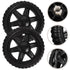 4pcs BESTOYARD Replacement Shopping Cart Wheels for Rolling Cart Black Rolling Caster Wheels