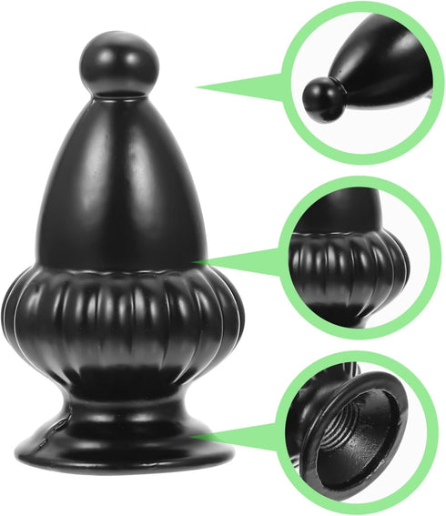 jojofuny 2pcs Modern Harp Knob Lamp Finials - Decorative Table & Floor Lamp Accessories