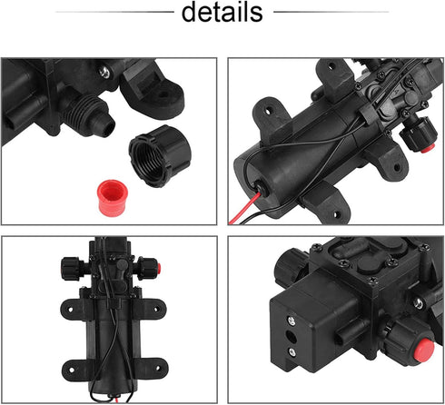 24V 5.5LMin MAVIS LAVEN DC Diaphragm Pump, Self Priming Water Transfer Pump, Electric Diaphragm for Car Washing, Air