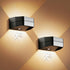 B-right Motion Sensor Wall Lights, 2 Pack Rechargeable Battery Operated Wall Sconce