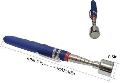 20lbs Magnetic Telescoping Pick Up Tool, Extendable from 7 to 31 in, Useful for Hard-to-Reach Picking
