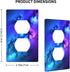 Galaxy Single Duplex Outlet Light Switch Plate Cover for Home, Bedroom, Kitchen - Decorative 4.5 * 2.76 Inches