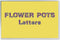 Hygloss Products Bulletin Board Letters and Numbers - Punch Out Flower Pot Design Combo, 3 Inch, 350 Pieces