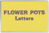 Hygloss Products Bulletin Board Letters and Numbers - Punch Out Flower Pot Design Combo, 3 Inch, 350 Pieces