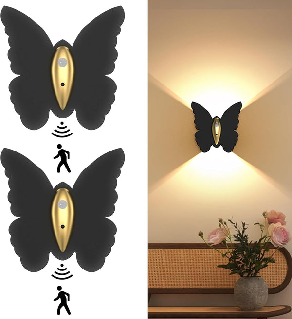 Eneru Battery Operated Wall Sconce Set of 2: 5000mAh Rechargeable Motion Sensor