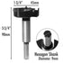 1-3/4 Inch Forstner Drill Bit, Triple-Flute Carbide Tipped for Hard Wood, Soft Wood, Veneered Plywood, Plastic