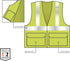 Ergodyne Unisex Class 2 Standard Solid Vest Zippered Lime, XX-Large-3X-Large