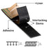 CANOPUS Heavy Duty Hook and Loop Strips with Adhesive, Industrial Strength SJ4575 Tape, Made in USA, Black, ½in x 6ft