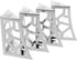 Zerodeko Metal Furniture Legs 10cm Chrome Hollow Pattern Cabinet Table Sofa Couch