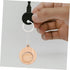 4pcs TEHAUX Bamboo Keychain Shopping Trolley Tokens Lightweight Wooden Keyring for Shopping Cart Use