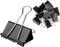 ZZTX Black Binder Clips, Medium Size Paper Clamps, 1.3 Inches, 36 Pack
