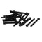 30pcs M4 x 35mm 12.9 Alloy Steel Bolt Cap Point Hex Socket Head Screws, Black