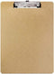 BAZIC Standard Size Hardboard Clipboard with Low Profile Clip, Case of 24
