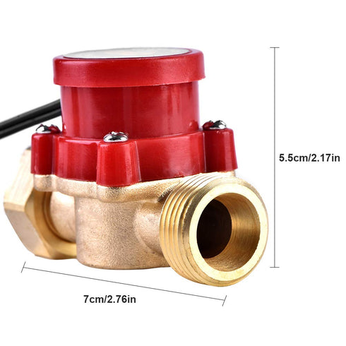 Water Pump Switch G 3/4"-3/4" for Pump Flow Sensor, Family Safe Low Water Pressure Switch