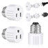Outlet Light Socket Adapter, Screw in Outlet Socket, E26 Light Bulb to Outlet Socket Converter for Porch Light, Camera,