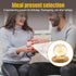 DONGKER Daisy Decor Night Light,Dandelions Crystal Ball Light with Wooden Base & Resin Cover for Valentine's Day