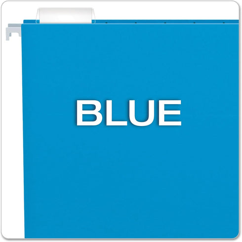 Pendaflex Recycled Hanging Folders, Blue, Letter Size, 1/5 Cut, 25/BX (81603)