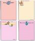 Stonehouse Collection 4 Funny Notepad Assorted Pack - Great Gift Set - 4.25 x 5.5in, 50 Sheets Per Pad