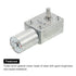 MECCANIXITY DC 6V Turbo Worm Geared Motor 150RPM, 6mm D Shaft, High Torque Gear Box Electric Motor