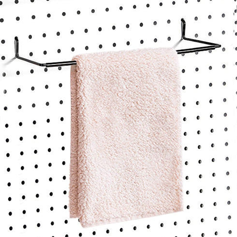 AccEncyc 4 Pack Pegboard Towel Holder Pegboard Hooks for Paper Towels, Kitchen Towels, Stickers, Tapes Great Peg Board