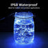 Solar String Lights 2PACK, 33ft 100 LED Blue Copper Wire Fairy Lights, Waterproof for Indoor/Outdoor Use