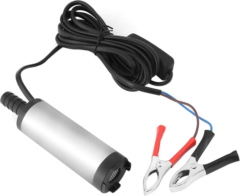 12V 3.8cm 12L/min Stainless Steel Submersible Pump for Diesel Water Kerosene Refueling Tool 8500r/m