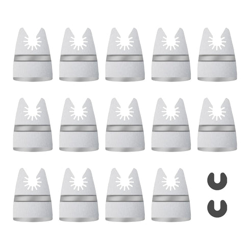 14pcs Oscillating Scraper Blades, 2 Inch Universal Tool Blades for Carpet Tile Adhesives